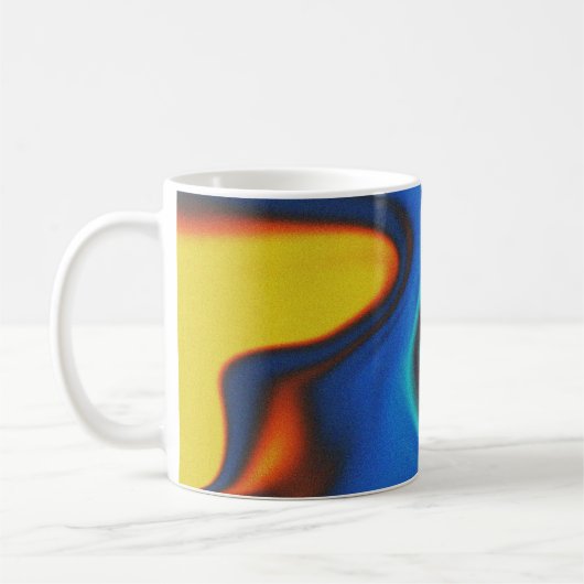 Klassische Tasse mit flüssigem und lebendigem Farb (Links)