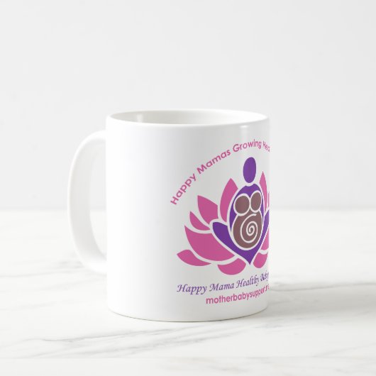 Klassische Tasse mit HMHBA-Logo (Vorderseite Links)