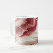 Klassische Tasse mit rosa Babymarmor (Vorderseite Links)