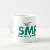 Klassische Tasse mit Saw Mill River Audubon Logo (Vorderseite Links)