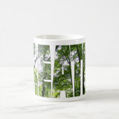 Klassische Tasse mit weißem Kaffee "Vergessen Sie  (Mittel)