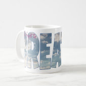 Klassische Tasse mit weißem Kaffee "Vergiss nicht, (Vorderseite Links)