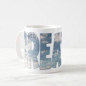 Klassische Tasse mit weißem Kaffee "Vergiss nicht, (Vorderseite Links)