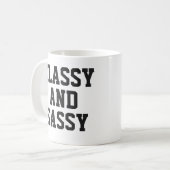 Klassische Tasse | Niedlich Pink Spaß Slogan Tasse (Vorderseite Links)