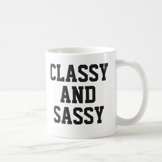 Klassische Tasse | Niedlich Pink Spaß Slogan Tasse (Rechts)