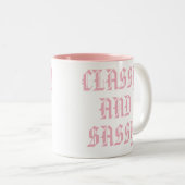 Klassische Tasse | Niedlich Pink Spaß Slogan Tasse (VorderseiteRechts)