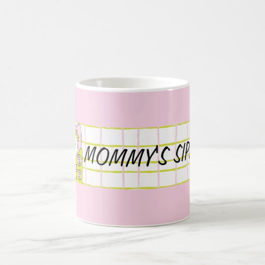 Klassische Tasse "Pink Owl Mommy's Sippy Cup" (Mittel)