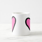 Klassische Tasse Rosa Herz (Mittel)