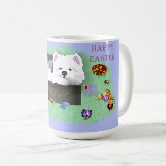 Klassische Tasse SamPup Ostereier Lehrling (VorderseiteRechts)