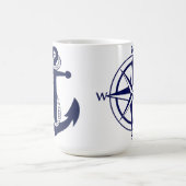 Klassische Tasse - Schöner Anker mit Robe & Compas (Mittel)