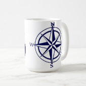 Klassische Tasse - Schöner Anker mit Robe & Compas (VorderseiteRechts)