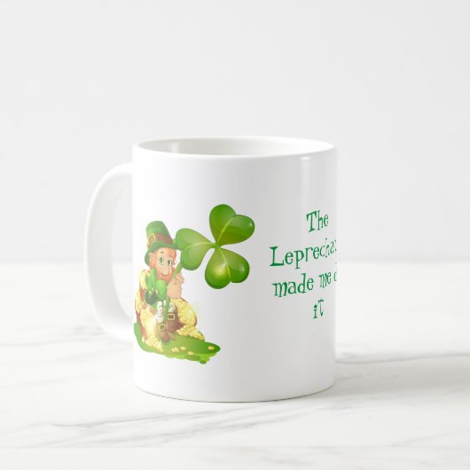 Klassische Tasse-St. Patrick's Day Kaffeetasse (Vorderseite Links)