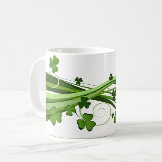 Klassische Tasse-St. Patrick's Day Kaffeetasse (Vorderseite Links)