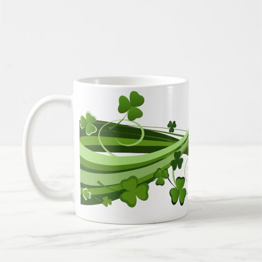 Klassische Tasse-St. Patrick's Day Kaffeetasse (Links)