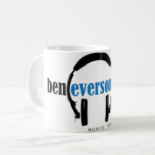 Klassische Tasse zeigt BEM "Musik, das (Vorderseite Links)