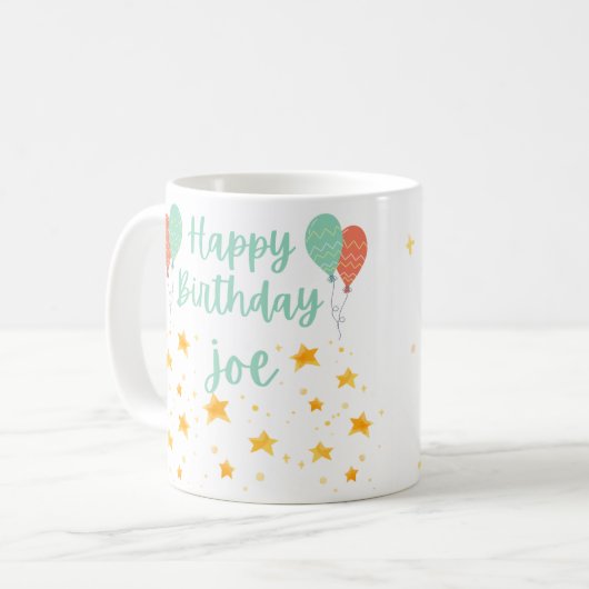 Klassische Tasse zum Geburtstag (Vorderseite Links)