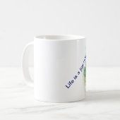 klassische Tassenspülmaschine u. Mikrowellensafe Kaffeetasse (Vorderseite Links)