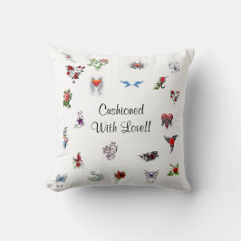 Klassische Tattoo-Liebe Kissen