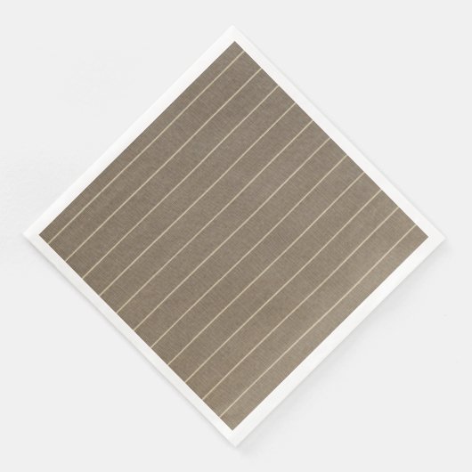 Klassische Taupe mit Streifen Serviette (Ecke)