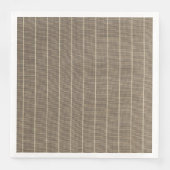 Klassische Taupe mit Streifen Serviette (Vorderseite)