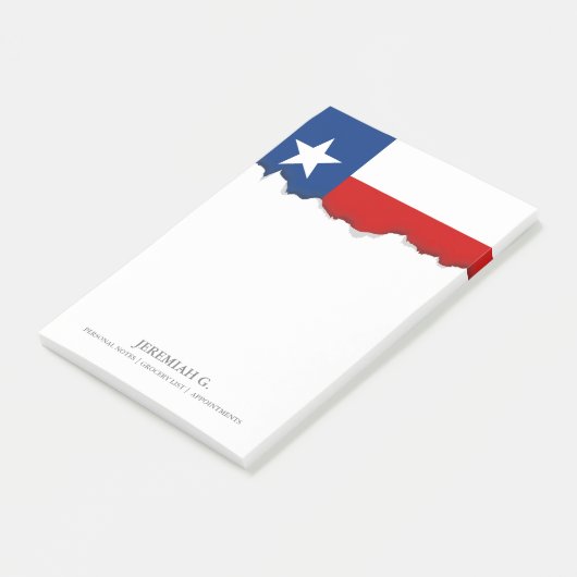 Klassische Texas-Staats-Flagge Post-it Klebezettel (angewinkelt)