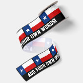 Klassische Texas-Staats-Flagge Satinband (Rückseite)