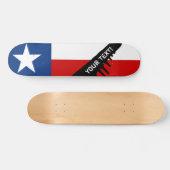 Klassische Texas-Staats-Flagge Skateboard (Horizontal)