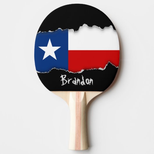 Klassische Texas-Staats-Flagge Tischtennis Schläger (Vorderseite)