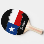 Klassische Texas-Staats-Flagge Tischtennis Schläger (Seitenansicht)