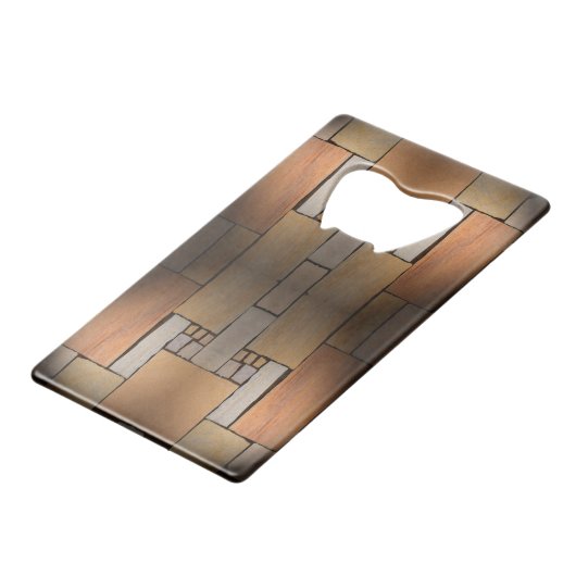 Klassische Texturen Geldbeutel Flaschenöffner (Rückseite Schrägansicht)