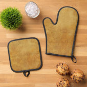 Klassische Texturen Ofenhandschuh & Topflappen-Set (Oben Unten)