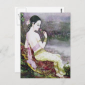 klassische thailändische Postkarte (Vorne/Hinten)