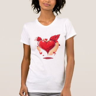 Klassische Tinte: Heart & Cupid T-Shirt-Kollektion T-Shirt