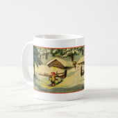 Klassische Tomten Szene Kaffeetasse (Vorderseite Links)