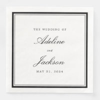 Klassische traditionelle Hochzeit in Schwarz und W