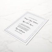 Klassische traditionelle Hochzeitseinladung Folieneinladung (Gedreht)