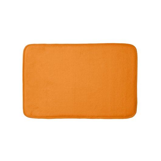 Klassische traditionelle Pumpkin Orange Solid Colo Badematte (Vorderseite)