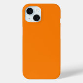 Klassische traditionelle Pumpkin Orange Solid Colo Case-Mate iPhone Hülle (Rückseite)