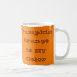 Klassische traditionelle Pumpkin Orange Solid Colo Kaffeetasse