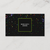 Klassische trendy Event Planner Business Cards Visitenkarte (Vorderseite)