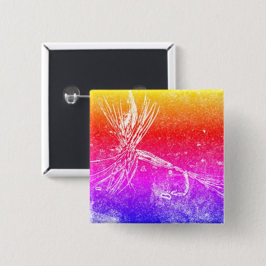 Klassische Trockenfliegenmuster für die Forellen- Button (Vorne & Hinten)