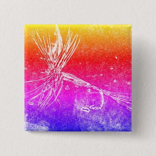 Klassische Trockenfliegenmuster für die Forellen- Button (Vorderseite)