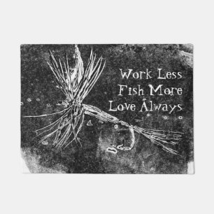 Klassische Trockenfliegenmuster für die Forellen- Fußmatte