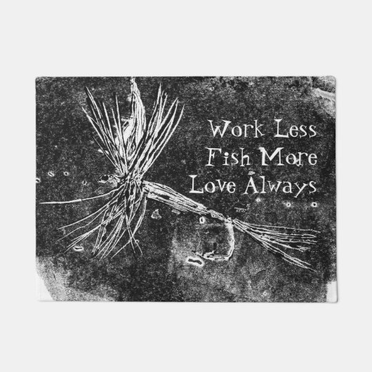 Klassische Trockenfliegenmuster für die Forellen- Fußmatte (Vorderseite)