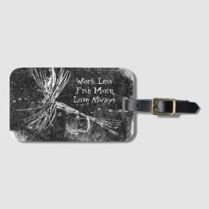 Klassische Trockenfliegenmuster für die Forellen-  Gepäckanhänger