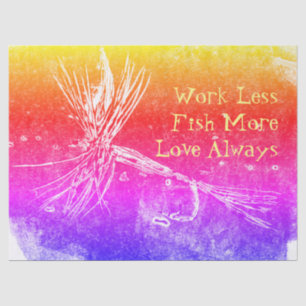 Klassische Trockenfliegenmuster für die Forellen-  Seidenpapier