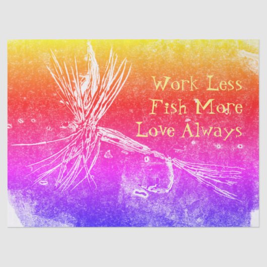 Klassische Trockenfliegenmuster für die Forellen- Seidenpapier (Vorderseite)