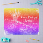 Klassische Trockenfliegenmuster für die Forellen-  Seidenpapier (Basteln)