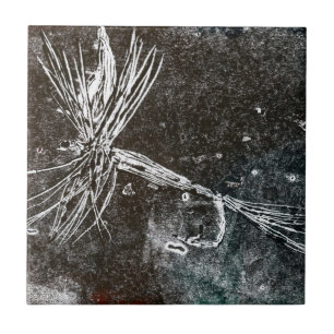 Klassische Trockenfliegenmuster für Forellen und  Fliese