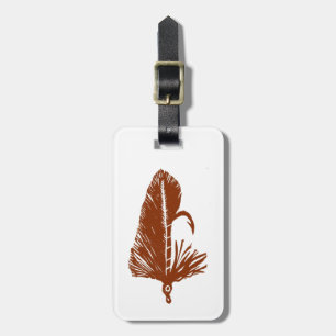 Klassische Trout Fly Brown Matuka Gepäckmarke Gepäckanhänger